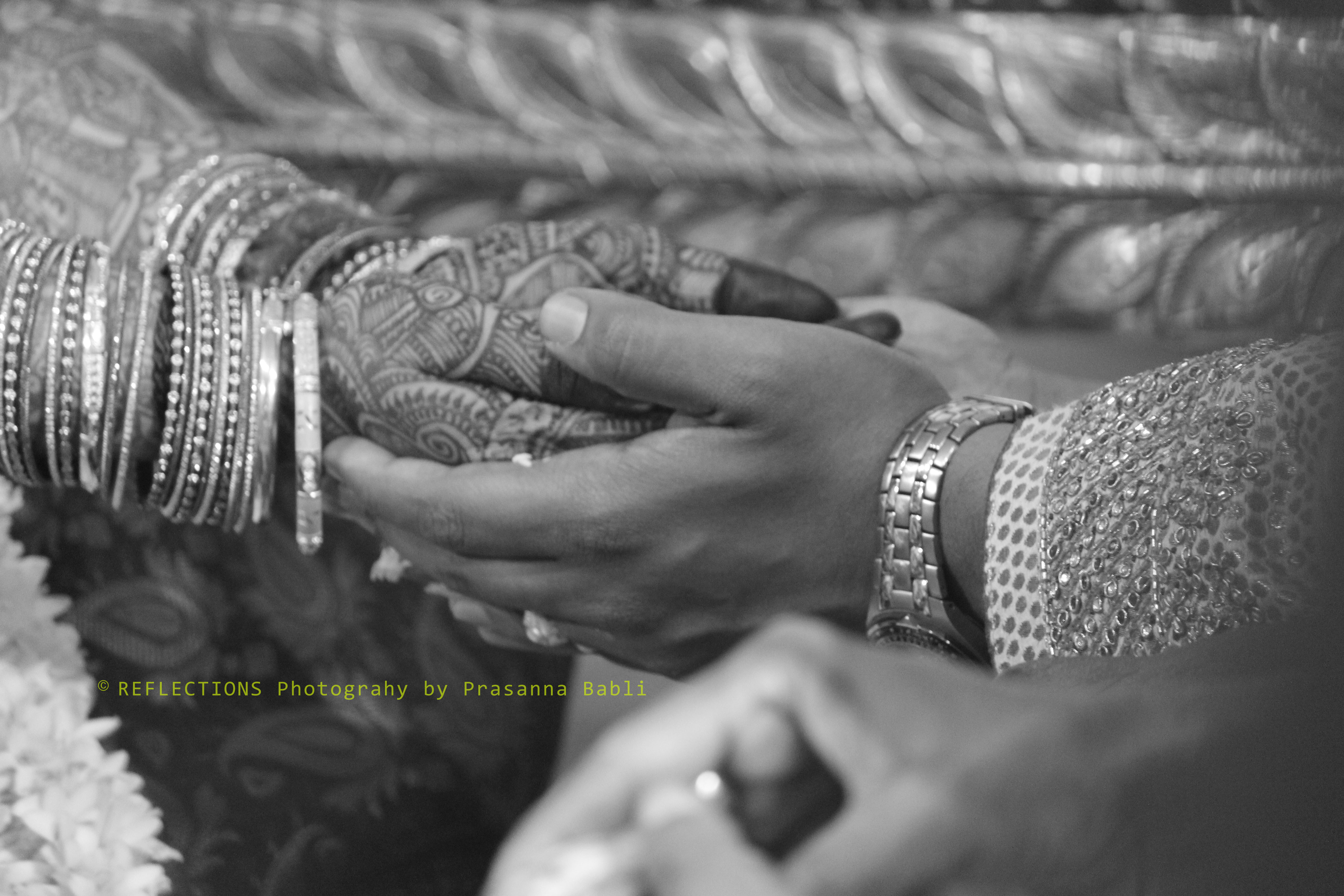 The vows to be together in times smooth and turbulent.