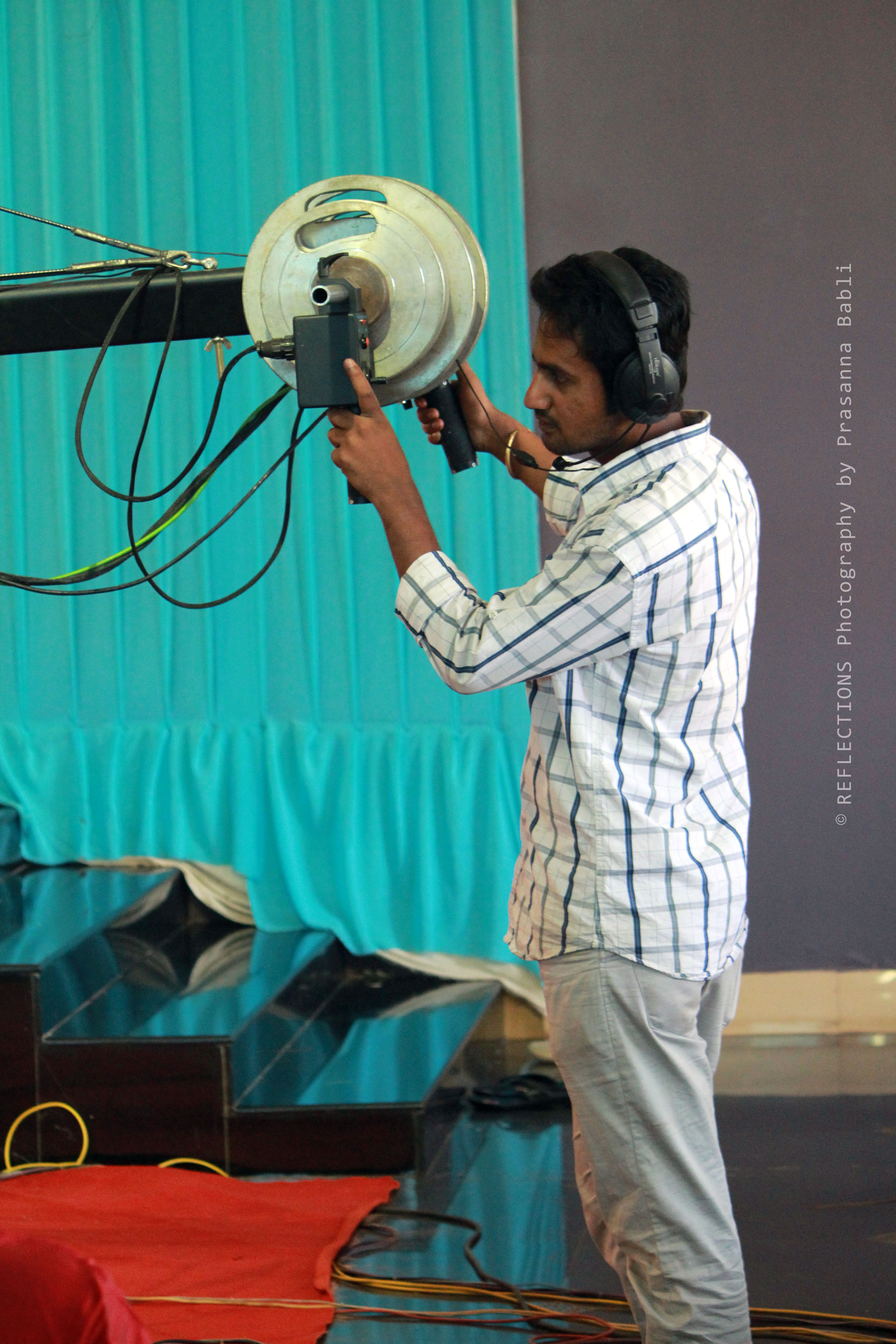 Lights, camera and action.